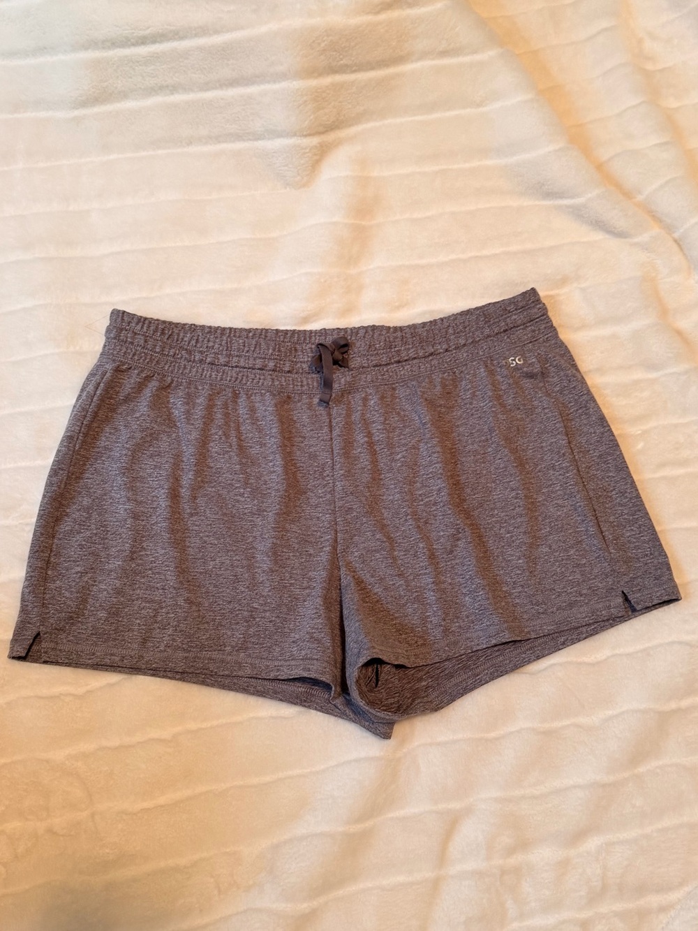 DSG Heather Gray/Purple Athletic Lounge Shorts